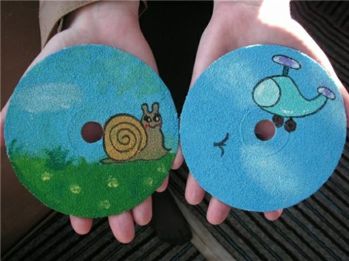 עבודות יד עם ילדים רעיונות יצירה DIY רעיונות לילדים משחקי מים קופסת מים מילוי DVD DVD צבע