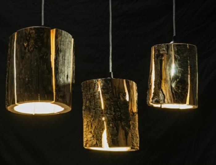 ריהוט גזע עץ מאת אורות תליון של דאנקן מירינג
