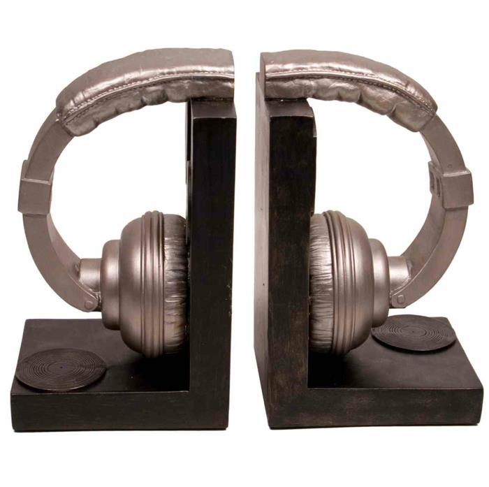 עמוד ספרים להגדיר אוזניות bookends DIY רעיון