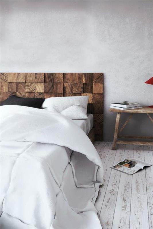 מיטת מיטה מעץ מיטות מרופדות מודרניות
