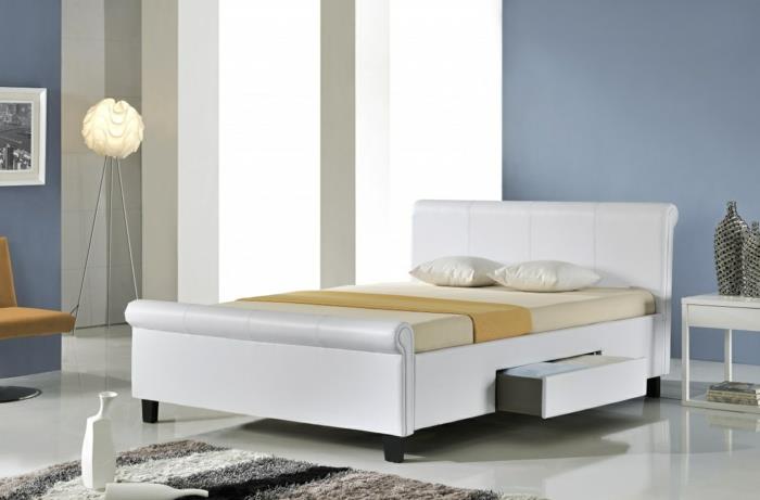 מיטה עם שטח אחסון מגירת חדר שינה לרעיונות מגורים