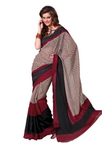 Sari de diseñador de seda pura Bhagalpuri