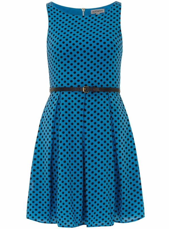ערכת צבעים של שמלה כחולה שמלות כחולות dessin משי מנוקד