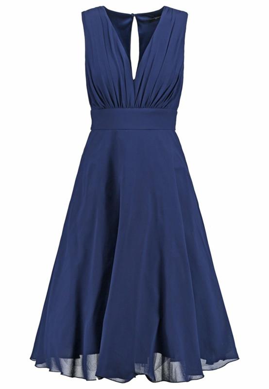 ערכת צבעים של שמלה כחולה שמלות כחולות dessin משי פרפר v מחשוף