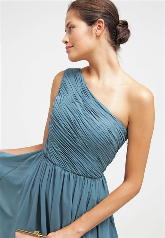 שמלה כחולה עיצוב עיצוב שמלות כחולות עטופות