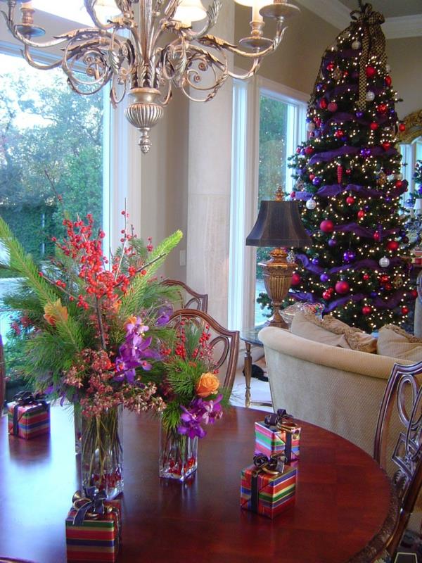 רעיונות חיים נהדרים לשולחן עץ לקישוט חג המולד