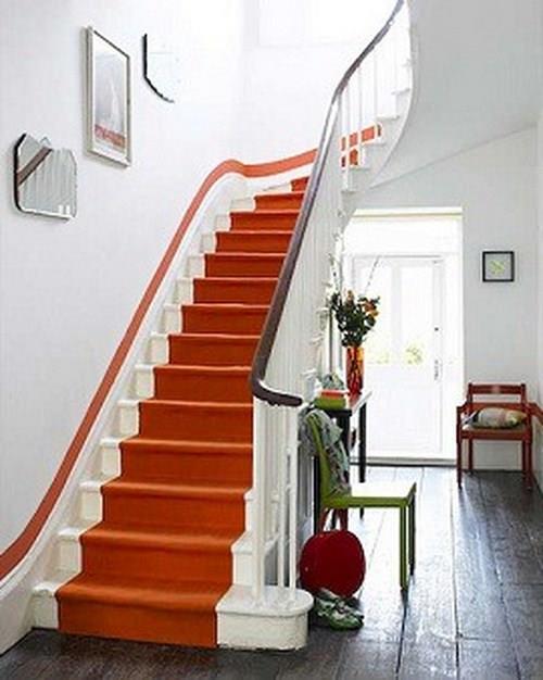 שטיחי מדרגות מגניבים עיצוב פנים במסדרון