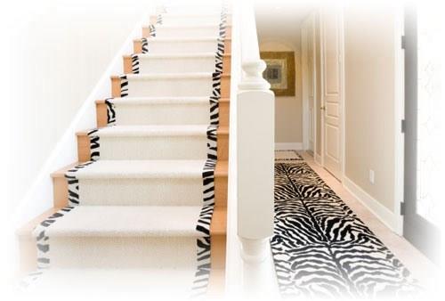 עיצוב שטיחים בדוגמת זברה מגניב בבית
