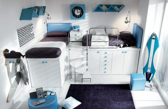 רעיונות לילד בחדר נוער מגניבים כחול לבן