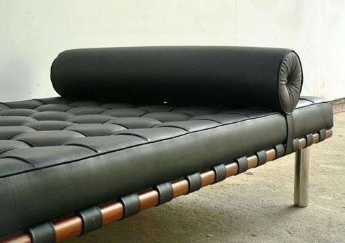 עיצובים מגניבים בספה חלומית, כיסא עור נמוך, שחור