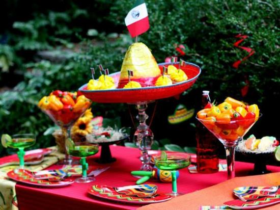 רעיון אביזרי מסיבת גן נהדרים מקסיקני צבעוני