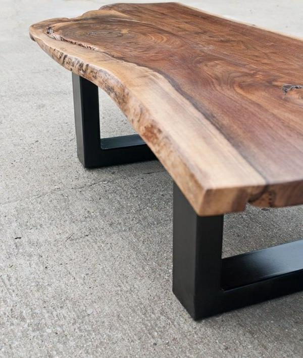 שולחן קפה עץ רגל מתכת רגליים שולחן מסגרת מתכת גדם עץ