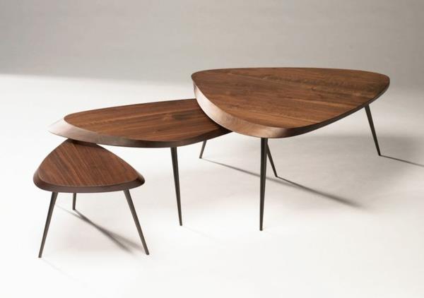 שולחן קפה עץ עיצוב פשוט שולחנות קפה מודרניים