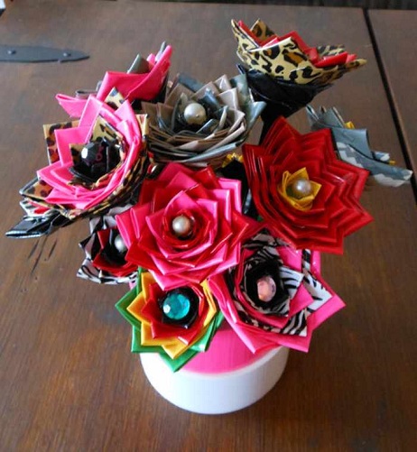 Flores artesanales para niñas