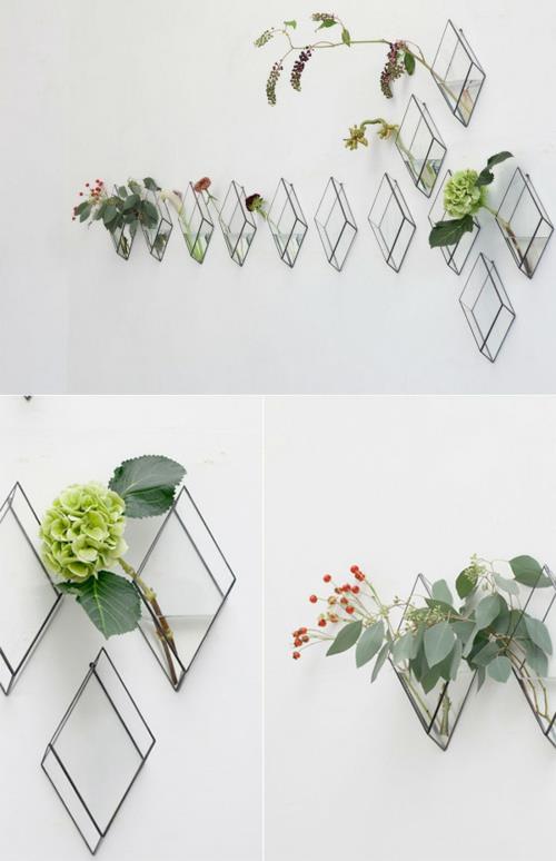 רעיון רהיטי מעצבים 1012 פרחי מעוין קישוט קירות טרה