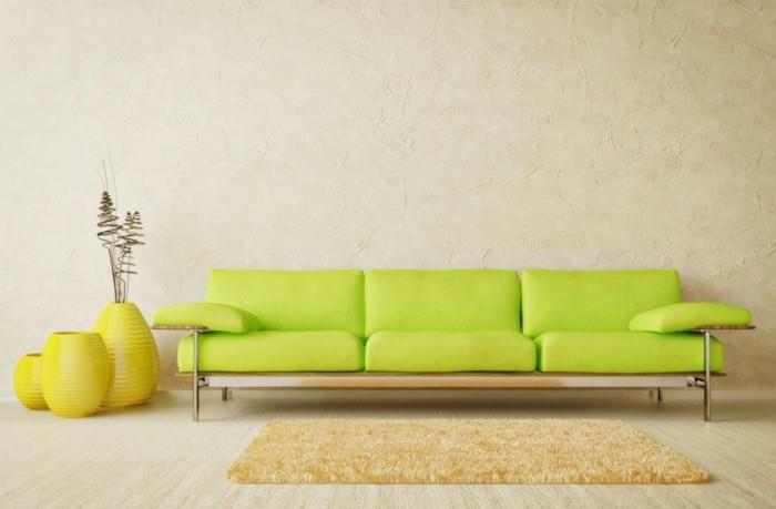 ספה מעוצבת ספה צהובה