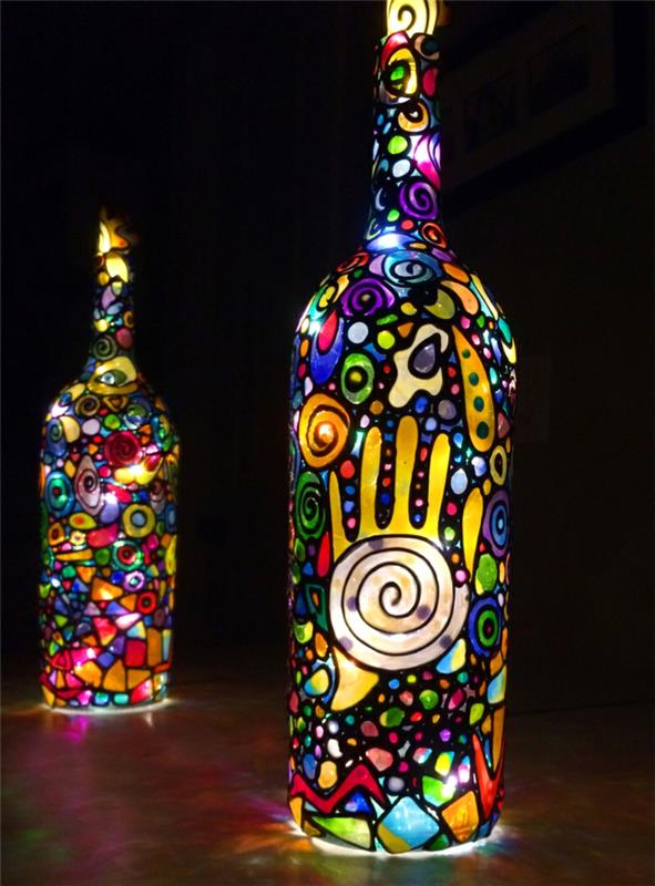 רעיונות לאופניים DIY מנורות ואורות מנורות לד מנורות מזרחיות מנורה עם גלאי תנועה מנורות מעצבים ציור זכוכית 2