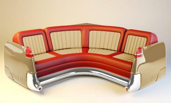 רהיטי DIY חלקי רכב ספה עור ארגונומי