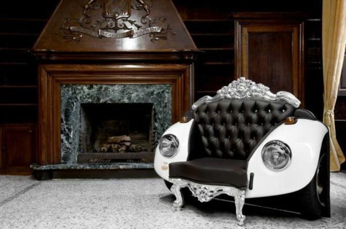 רהיטי DIY חלקי רכב ספה יוקרתית בסגנון הבארוק