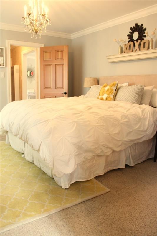 רעיונות עיצוב לריהוט עם שטיחים בחדר השינה