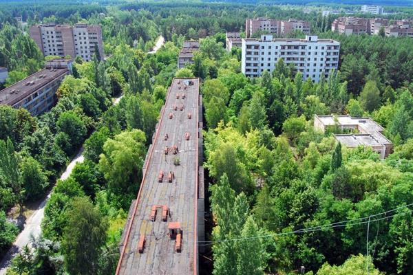 טבע כדור הארץ ותמונות טבע אנושי pripyat אוקראינית
