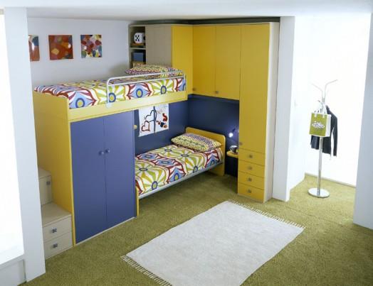 חדרי ילדים ארגונומיים מעצבים ארון בגדים מודרני