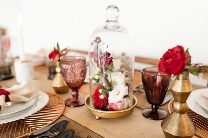 לקשט שולחן אוכל פרחים אביזרים ליום האהבה
