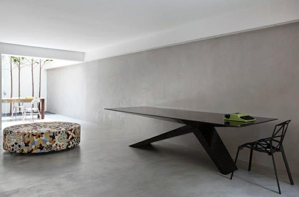 חדר אוכל מודרני ערוך שולחן אוכל שחור מינימליסטי
