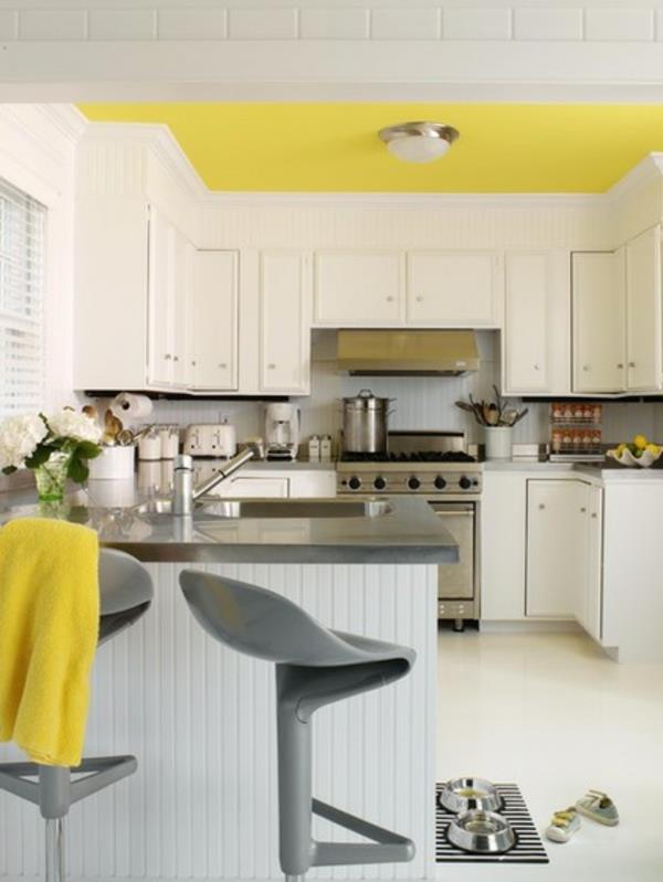 עיצוב צבע ריהוט מטבח רעיונות למטבח תקרת חדר בצבע צהוב