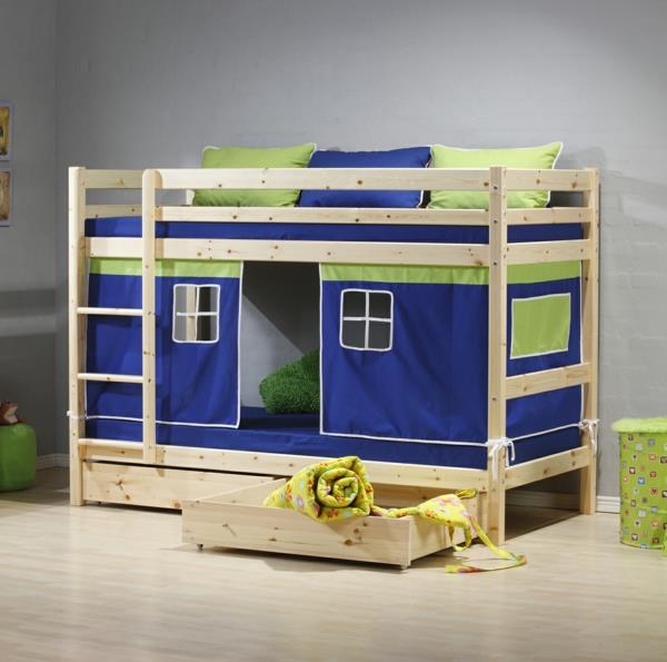 רעיונות צבע סלון מיטת קומתיים לחדר ילדים