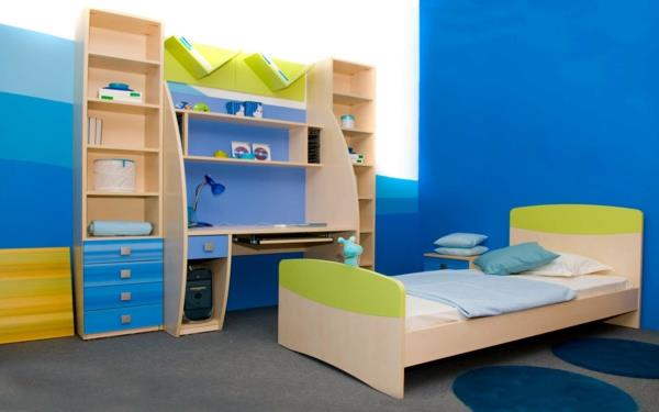 רעיון צבע סלון חדר ילדים עץ בהיר