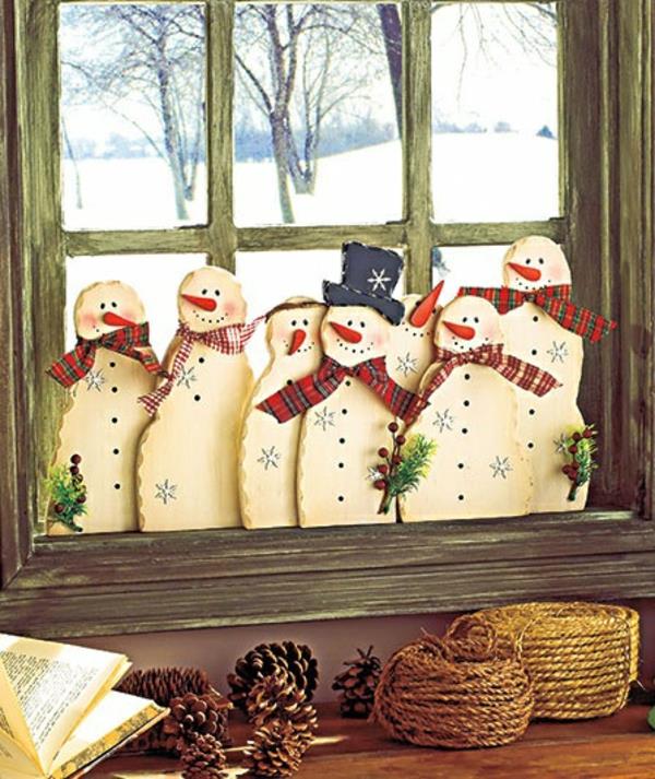 קישוט חלון חג המולד איש שלג מצחיק