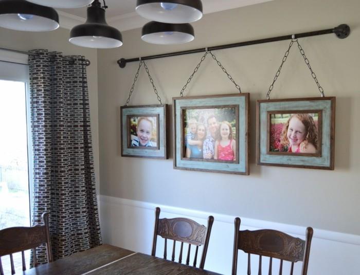 קיר צילום יוצר רעיונות יוצאי דופן לקישוט הקיר בחדר האוכל