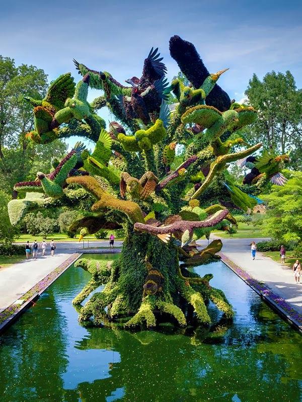 פסלי גן ציפורים בעלי חיים מונטריאל