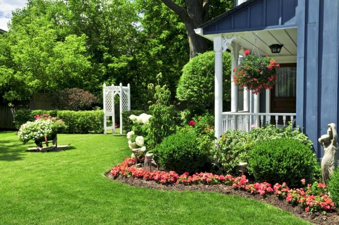 עיצוב רעיונות לגינה קצוות מיטה דשא קישוט גן פסלי גן
