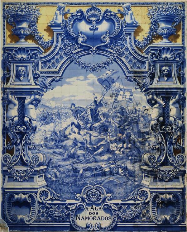 היסטוריה של אריחי פסיפס פורטוגל כחול azulejo אמנות
