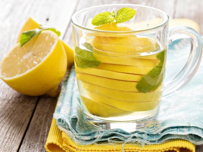 חיים בריאים התייבשות מי שתייה מי שפיר לימון מנטה