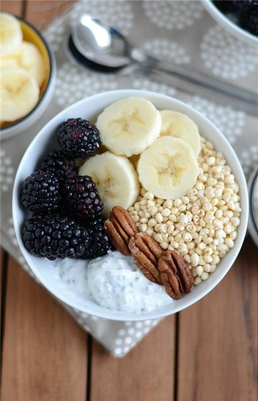 תזונה בריאה של חלבון לארוחת בוקר