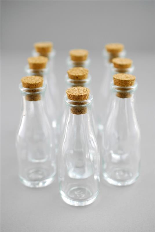 חיים בריאים לאחסון נוזלים בקבוקי זכוכית