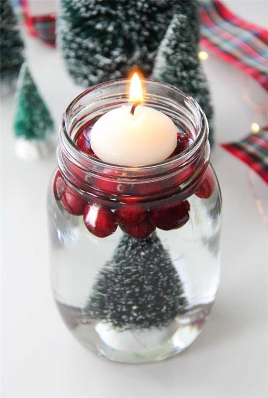 נרות רעיון לקישוט זכוכית חג המולד