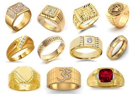 anelli d'oro per gli uomini