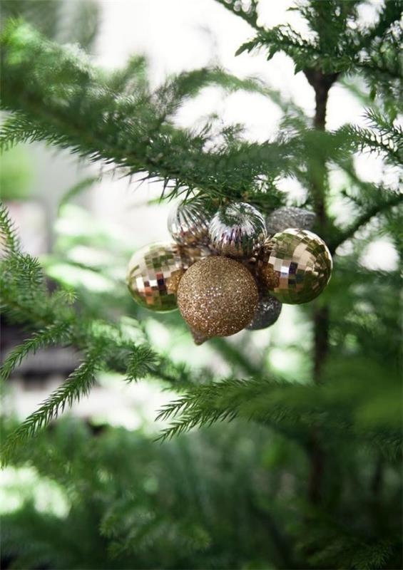 עץ חג המולד תכשיטי זהב