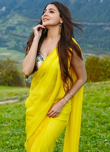 Sari amarillo Anushka Sharma