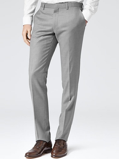 Pantalón gris slim fit