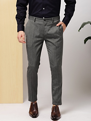 Pantalones formales grises