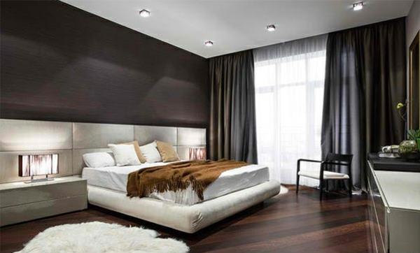 רצפת עץ בחדר השינה רעיונות חיים ערכת צבעים חום בז 'לבן