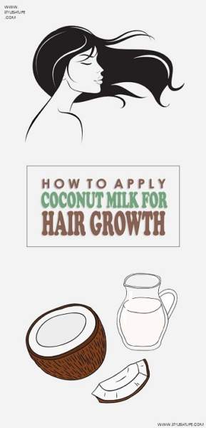 leche de coco para el crecimiento del cabello