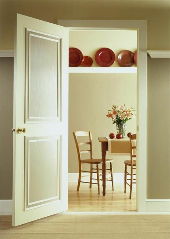 דלתות פנים דלת עיצוב קיר לבן דומות