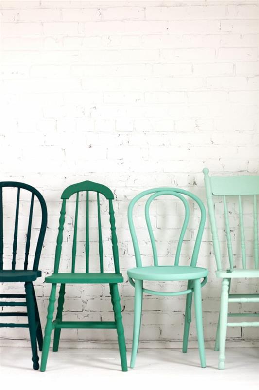 עיצוב פנים רעיונות כסאות ריהוט כחול ירוק