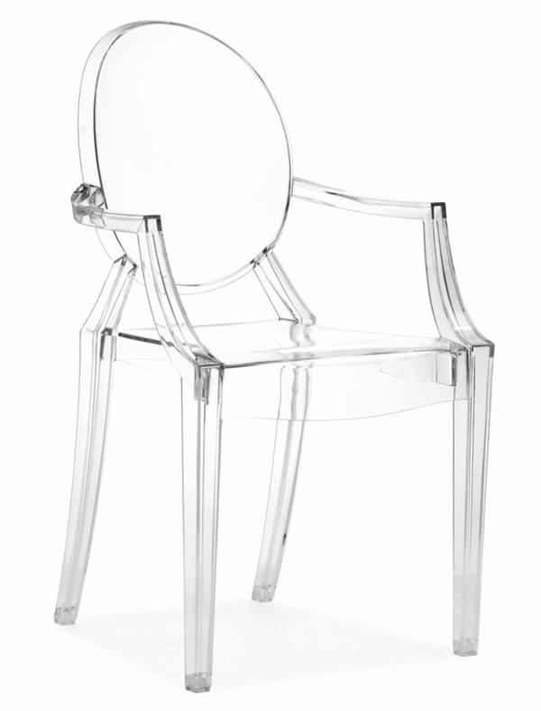 רעיונות לעיצוב פנים ריהוט שקוף כיסאות אקריליק Xandra Arm Chair